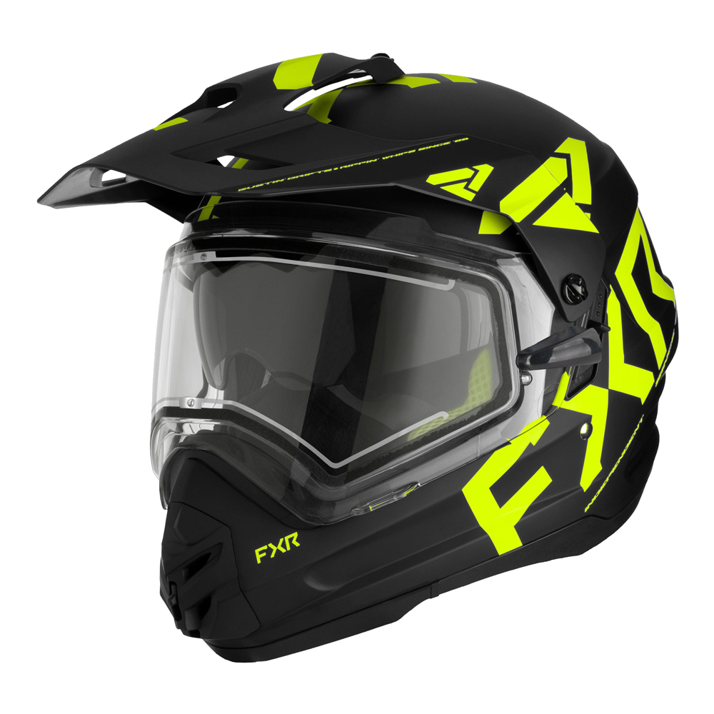 Шлем FXR Torque X Team с подогревом Black/Hi Vis, 2XL