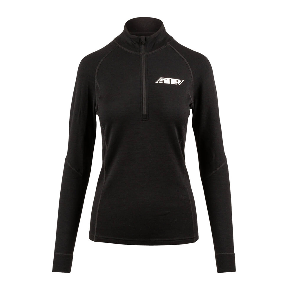 Термокофта 509 FZN Merino 1/4 Black, MD