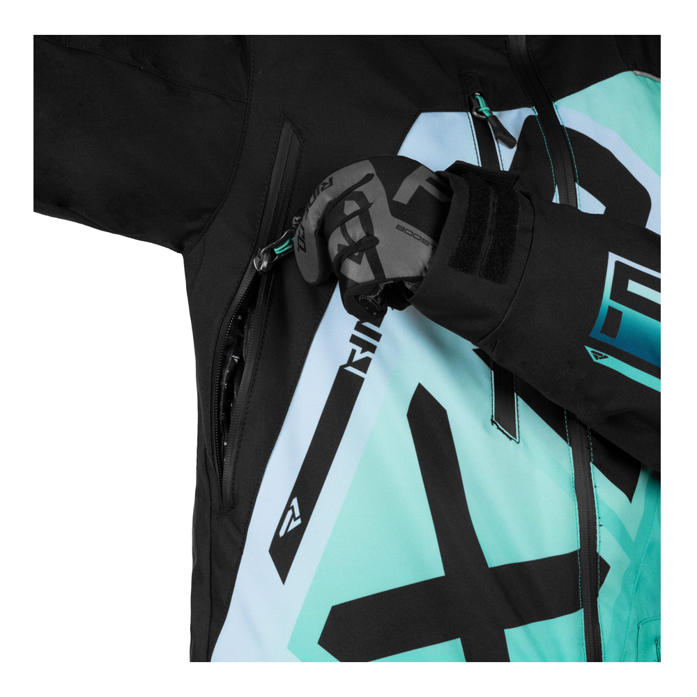 Комбинезон FXR CX F.A.S.T. с утеплителем Black/Mint Fade, 4