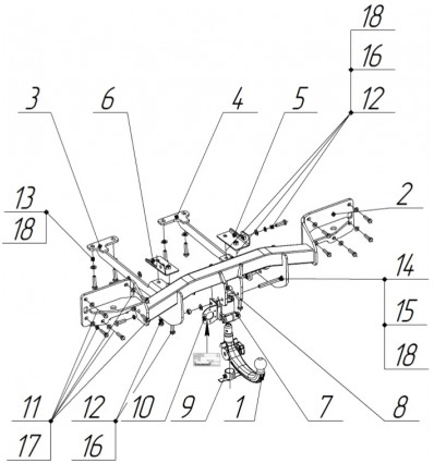 Купить фаркоп land rover range rover iv l405 2013-2022 - 7355-ak41 oris по цене  Низкие цены. Большой выбор. Доставка по всей России. Интернет-магазин в Москве. Только положительные отзывы!