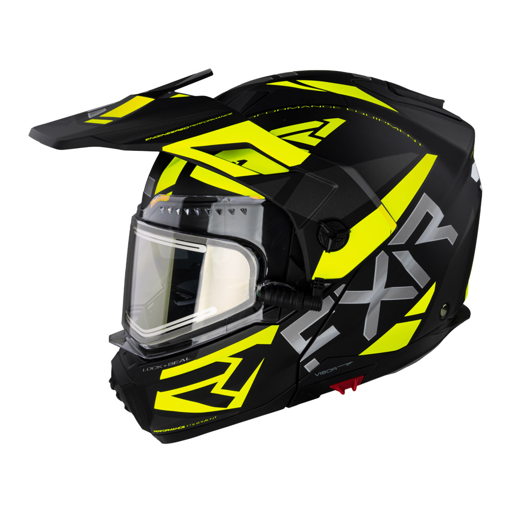 Шлем FXR Maverick X с подогревом Black/Hi Vis, L