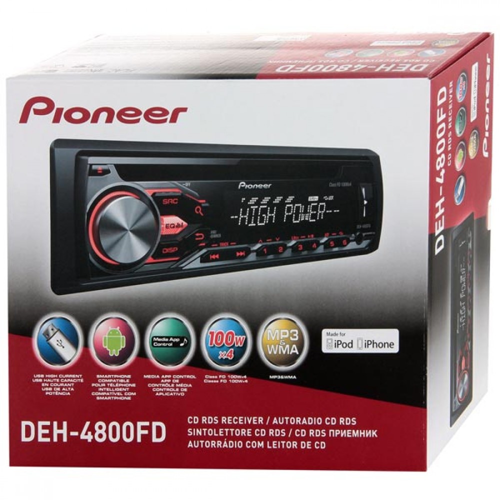 Автомобильный CD-ресивер PIONEER DEH-4800FD
