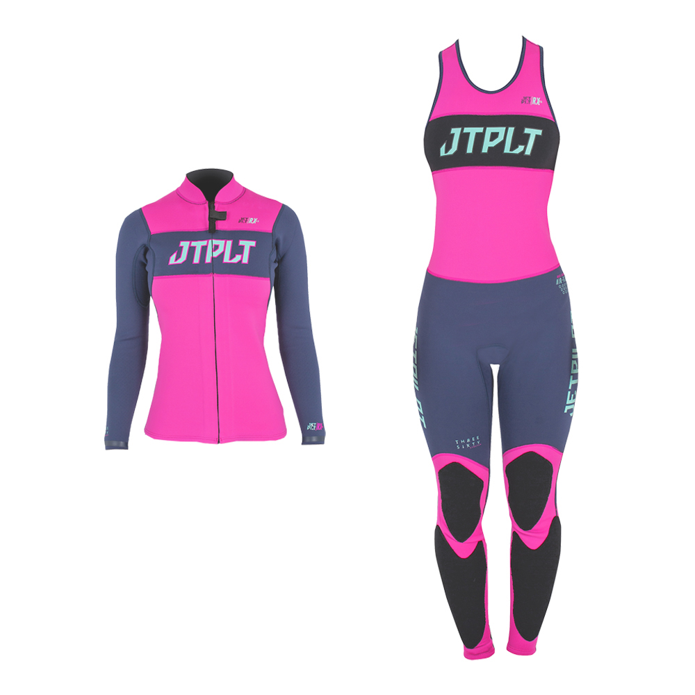 Комплект гидрокостюм и гидрокуртка JetPilot RX navy/pink, M