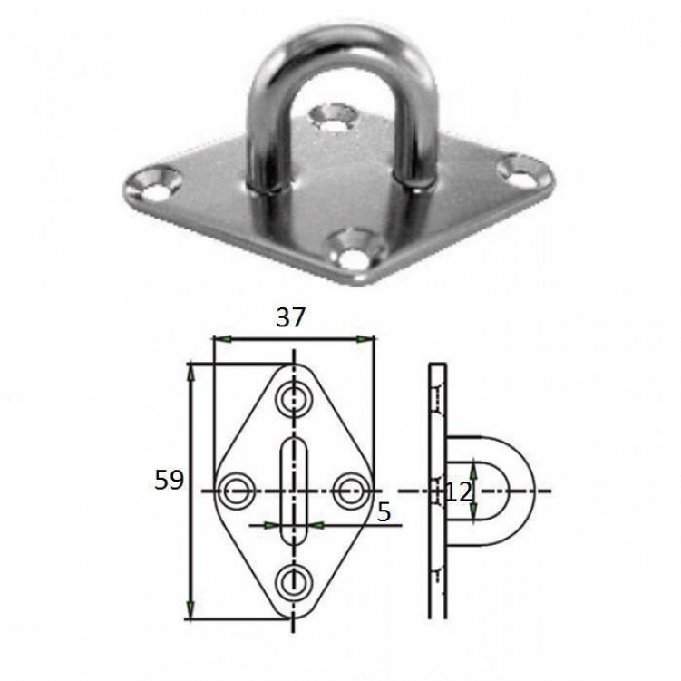 Купить планка ромб с проушиной 5 мм aisi 304 по цене 117 р. Низкие цены. Большой выбор. Доставка по всей России. Интернет-магазин в Москве. Только положительные отзывы!