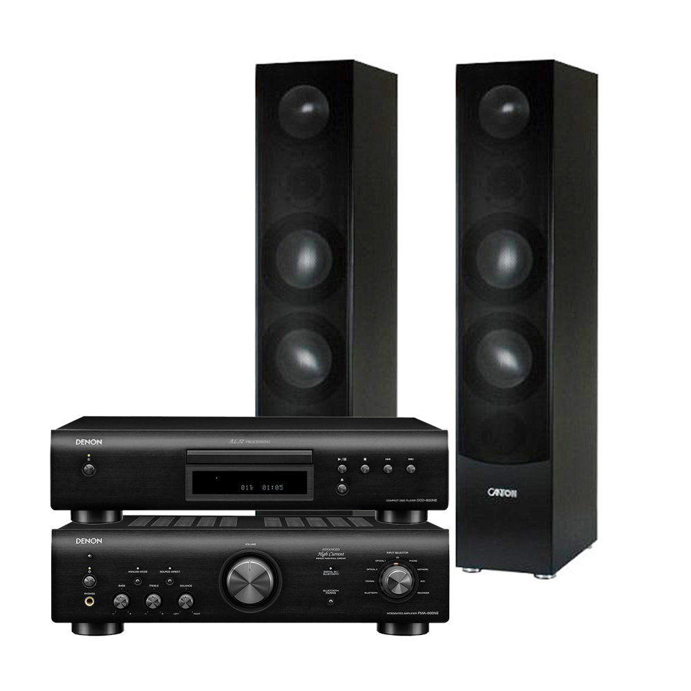 Комплект стерео DENON PMA600NEBKE2\DCD600NEBKE2 Canton GLE 490.2, black