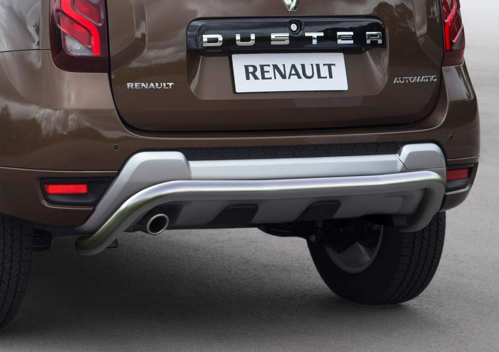 Защита заднего бампера d57 скоба Renault Duster 2015- (R.4703.010) Rival
