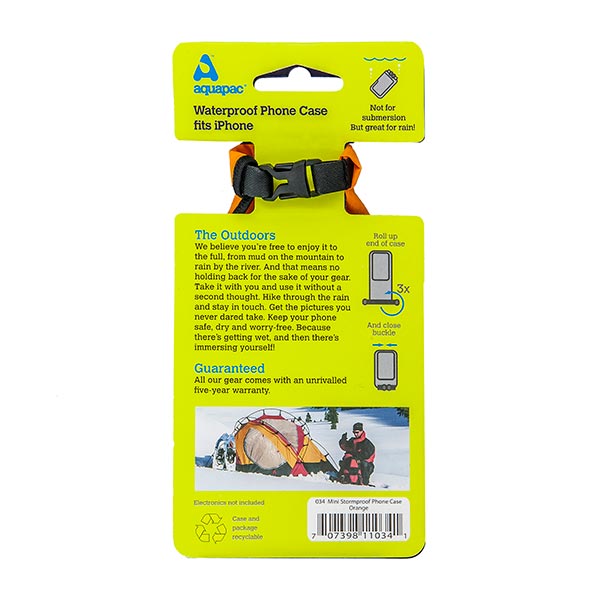 Купить aquapac 034 - mini stormproof phone case orange по цене  Низкие цены. Большой выбор. Доставка по всей России. Интернет-магазин в Москве. Только положительные отзывы!