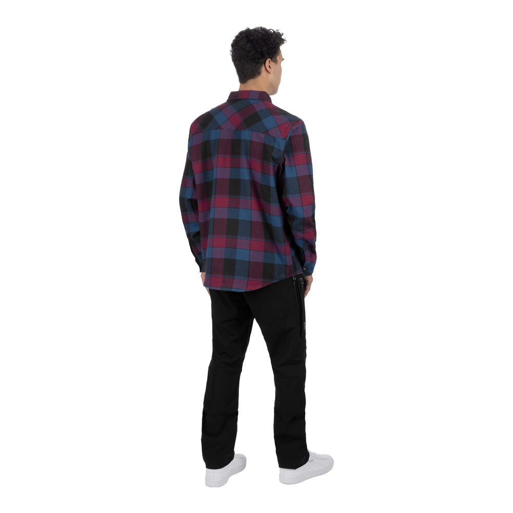 Рубашка FXR Timber Drk Stl/Merlot, L