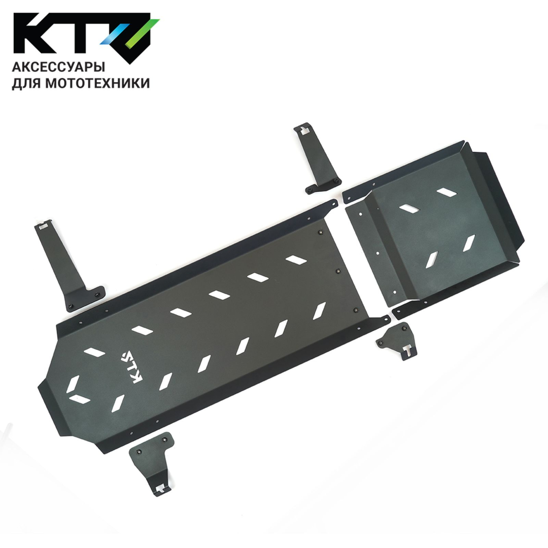 Защита топливного бака для TANK 500_TANK 300_TANK400 4WD АКПП 2023+, Сталь 3 мм KTZ