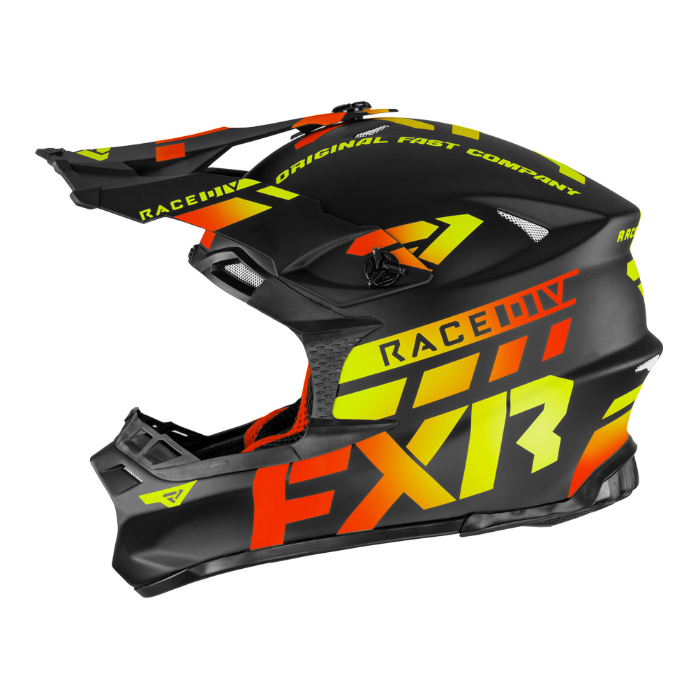 Шлем FXR Blade Race Div Black/Inferno, 5XL