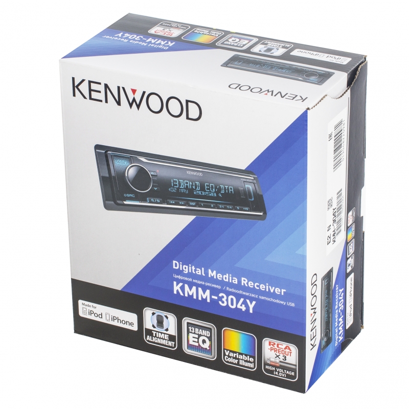 Автомобильный цифровой медиа-ресивер KENWOOD KMM-304Y
