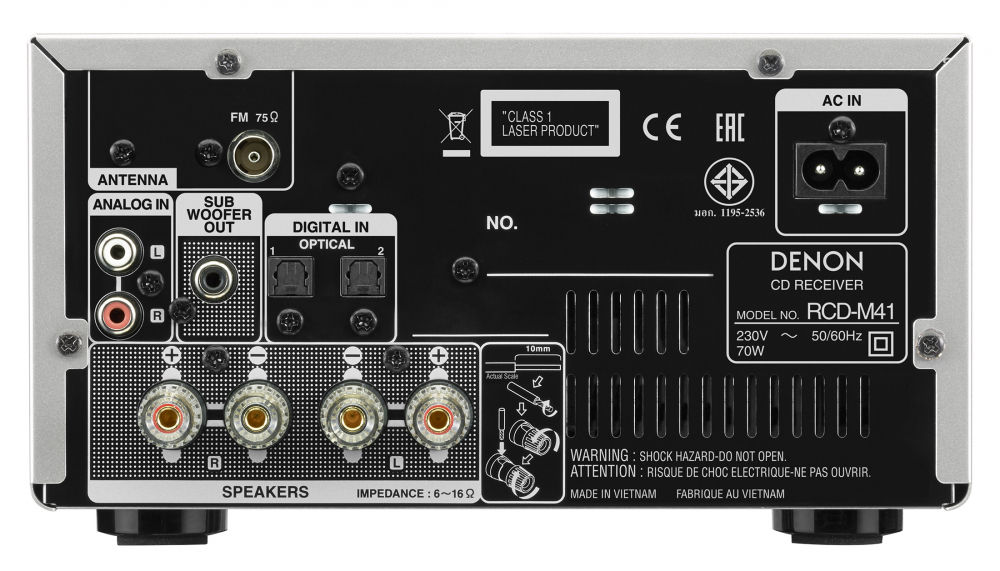 Мини система DENON RCDM41SPE2