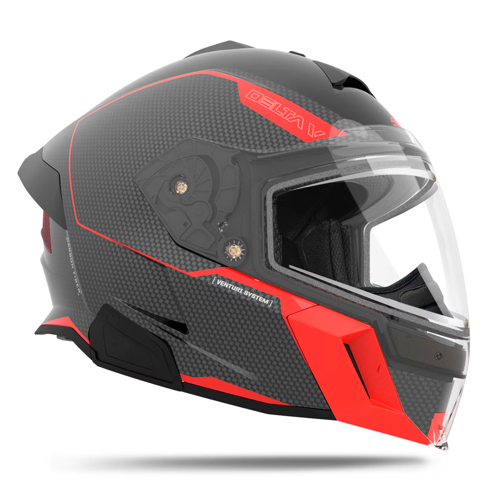 Шлем 509 Delta V Carbon Commander с подогревом Racing Red, 3X