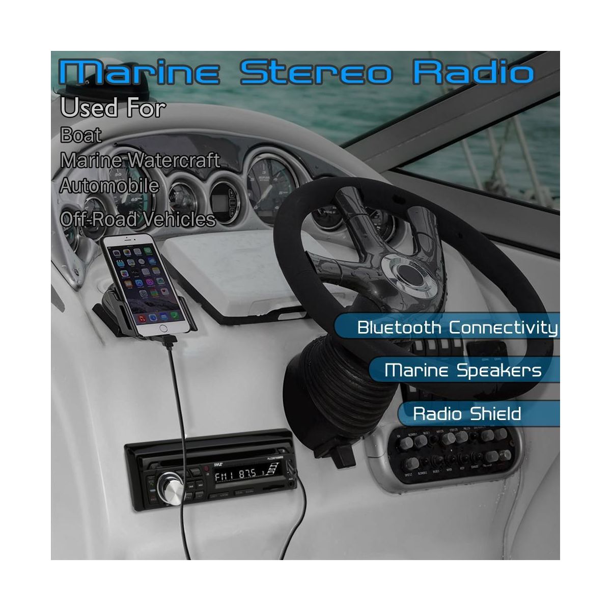 Купить аудиосистема магнитофон и 4 черные колонки для катера pyle plcdbt95mrb по цене  Низкие цены. Большой выбор. Доставка по всей России. Интернет-магазин в Москве. Только положительные отзывы!