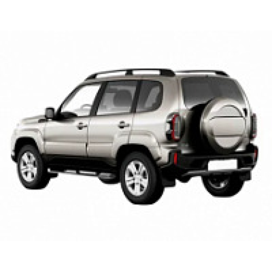 Защита порогов с накладками d=63 мм ИСКРА (ППК) Lada Niva Travel 2021-, Lada Niva 2020-2021, Chevrolet Niva 2009-2020