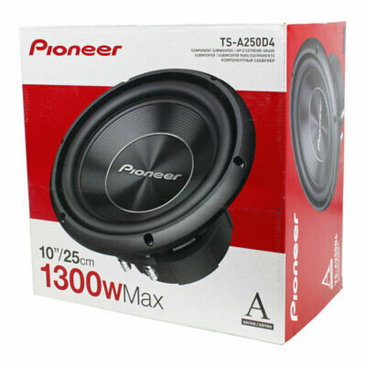 Автомобильный сабвуфер 10” (25 см) PIONEER TS-A250D4