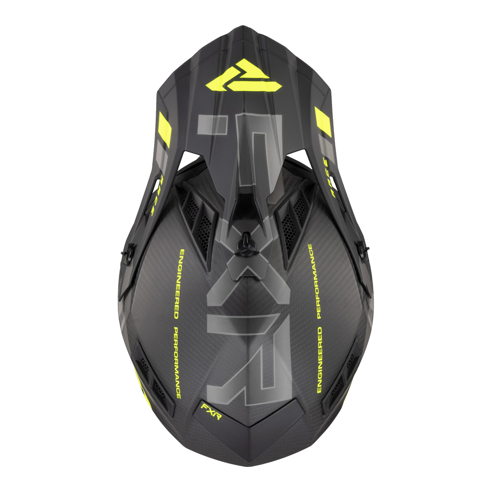 Шлем FXR Helium Carbon Hi Vis/Charcoalcoalcoal, S