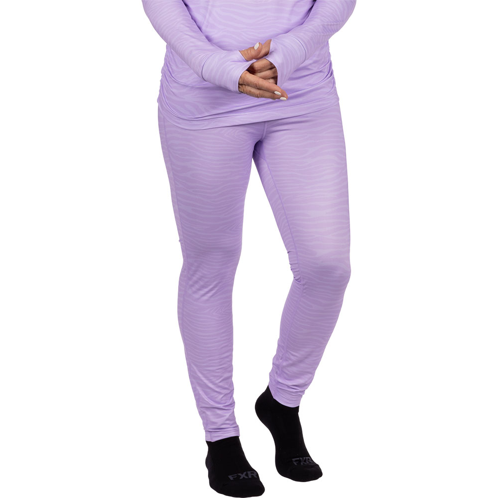 Термоштаны FXR Atmosphere Lavender Zebra, S