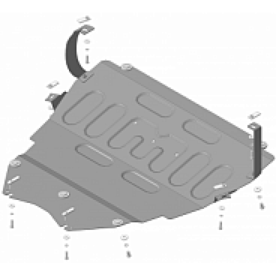 Защита картера двигателя КПП Mazda 5 2005-2010, Mazda 3 седан/хетчбек 2003-2009