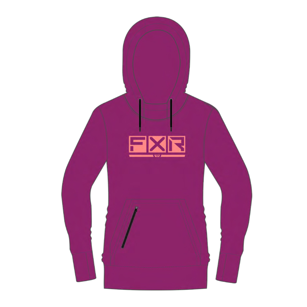 Толстовка FXR Podium Tech Lt. Wine/Melon, S