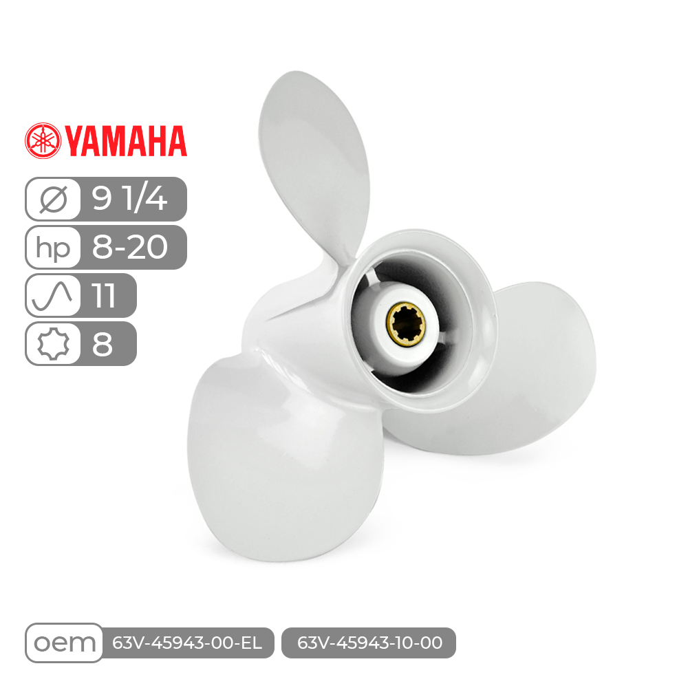 Купить винт гребной  skipper для yamaha 8-20hp алюминиевый, диаметр - 9 1/4", шаг 11" по цене 39 310 р. Низкие цены. Большой выбор. Доставка по всей России. Интернет-магазин в Москве. Только положительные отзывы!