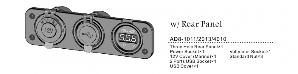 Купить панель с usb-разъемом 5в 2.1а, прикуривателем и вольтметром ad8-1011/2013/4010 по цене 2 856.00 р. Низкие цены. Большой выбор. Доставка по всей России. Интернет-магазин в Москве. Только положительные отзывы!