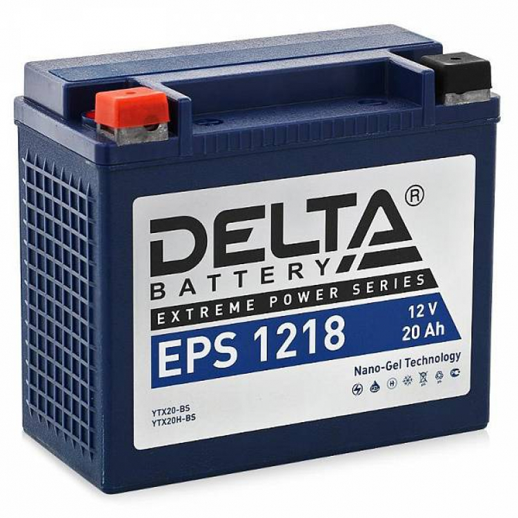 Купить аккумулятор delta 12v 20ah (серия eps) eps 1218 по цене . Низкие цены. Большой выбор. Доставка по всей России.  Интернет-магазин в Москве. Только положительные отзывы!