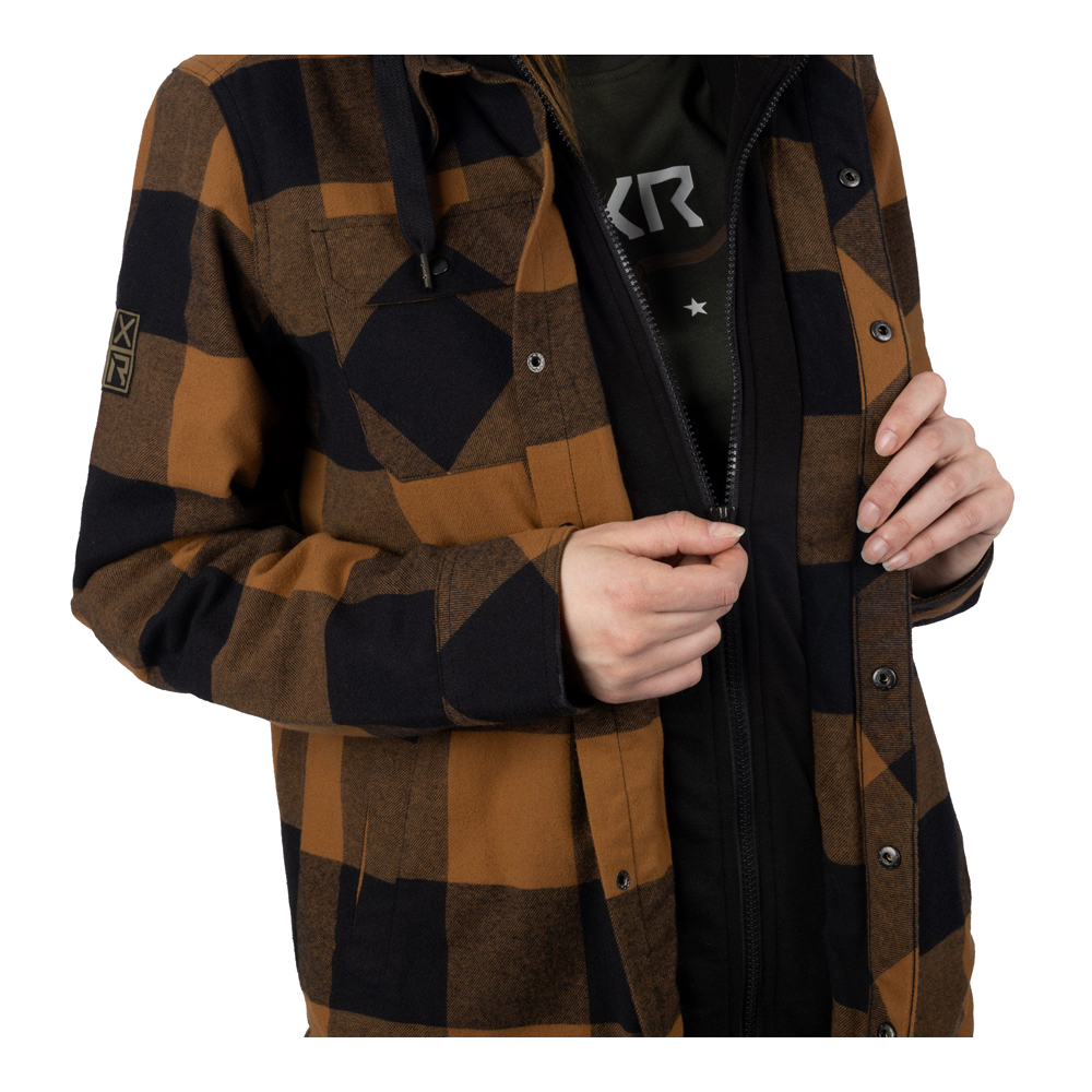 Куртка FXR Timber Flannel с утеплителем Copper/Black, XL