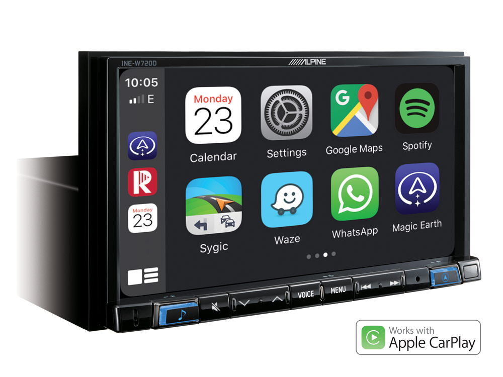 Автомобильный цифровой медиа-ресивер ALPINE INE-W720D