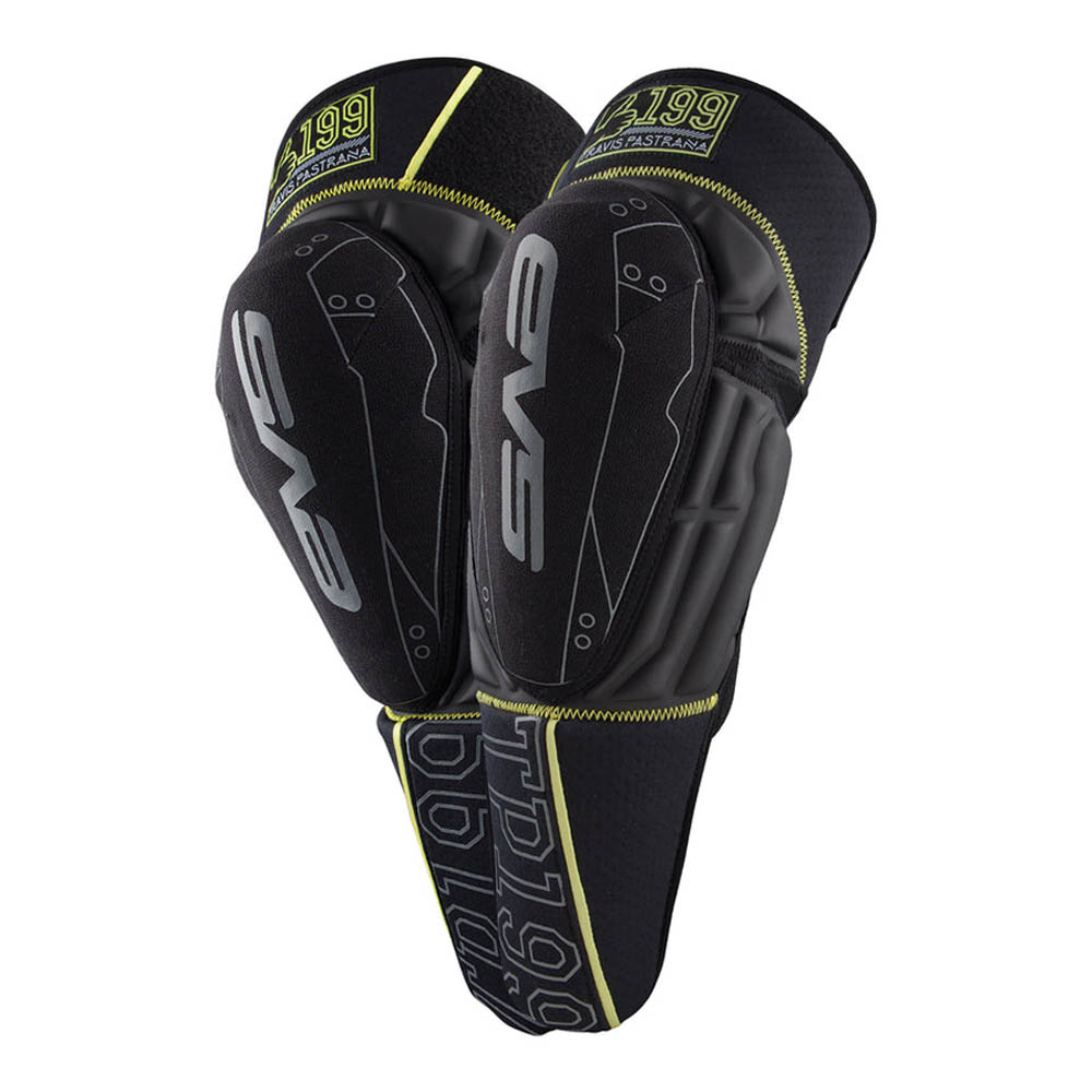 Защита колена и голени EVS TP199 Black / Hi-Viz Yellow, Large / X-Large