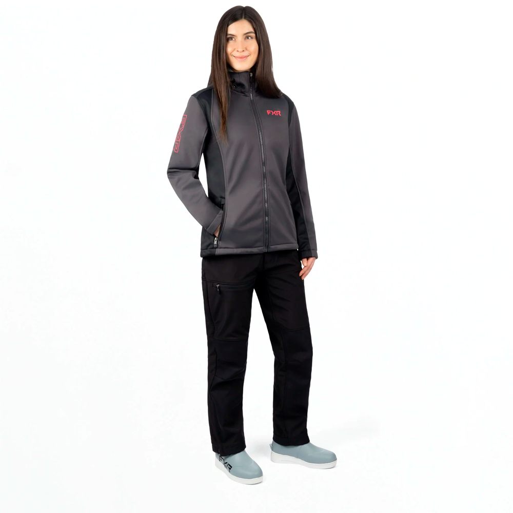 Куртка FXR Pulse Softshell без утеплителя Asphalt/Razz, S