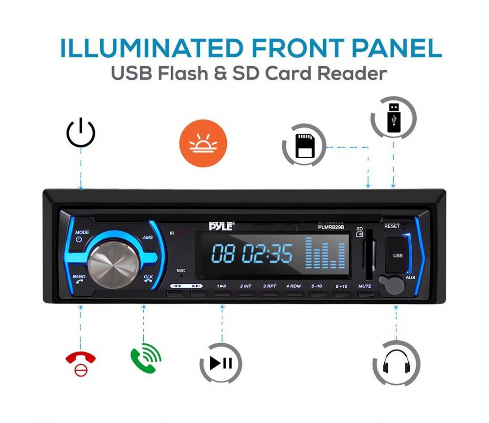 Купить аудиосистема 1din pyle plmrb29b по цене  Низкие цены. Большой выбор. Доставка по всей России. Интернет-магазин в Москве. Только положительные отзывы!