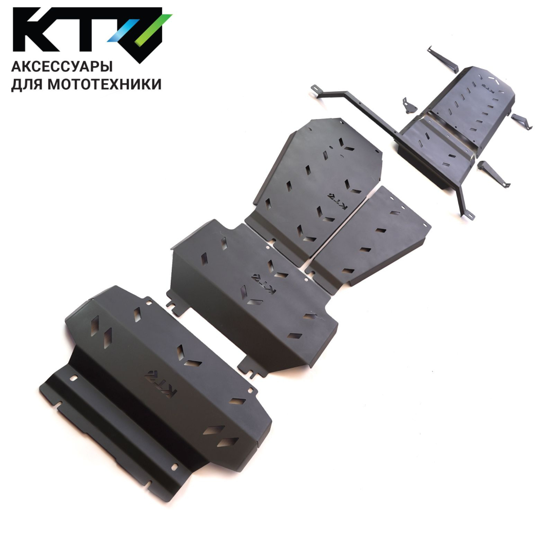 Комплект защит для TANK 400 2.0 АКПП 4WD 2025, сталь 3 мм KTZ