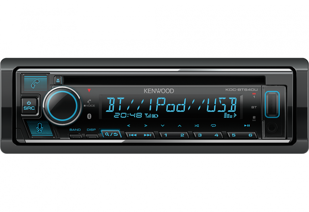 Автомобильный CD-ресивер KENWOOD KDC-BT640U