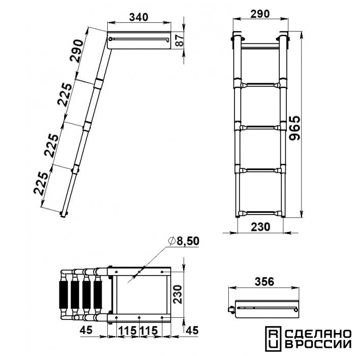Купить трап телескопический выдвижной 4 черных ступени (ширина 290 мм.) aisi 316 041106bt по цене 21 225 р. Низкие цены. Большой выбор. Доставка по всей России. Интернет-магазин в Москве. Только положительные отзывы!