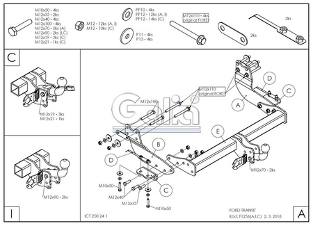 Купить фаркоп ford tourneo, transit 2013 - f125c galia по цене 32 392 р. Низкие цены. Большой выбор. Доставка по всей России. Интернет-магазин в Москве. Только положительные отзывы!