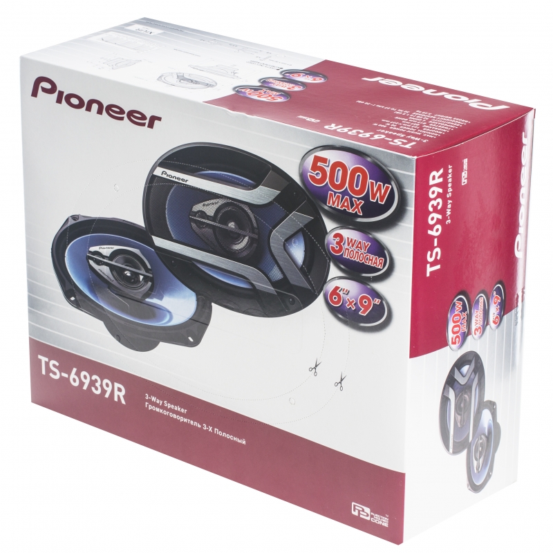 Автомобильная трехполосная коаксиальная акустика PIONEER TS-6939R