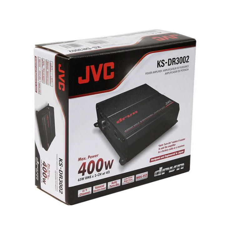 Автомобильный 2-х канальный усилитель JVC KS-DR3002