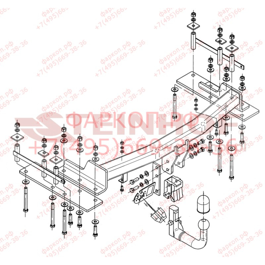 Купить фаркоп ssang yong kyron 2006-2016 - s-453 steinhof по цене  Низкие цены. Большой выбор. Доставка по всей России. Интернет-магазин в Москве. Только положительные отзывы!