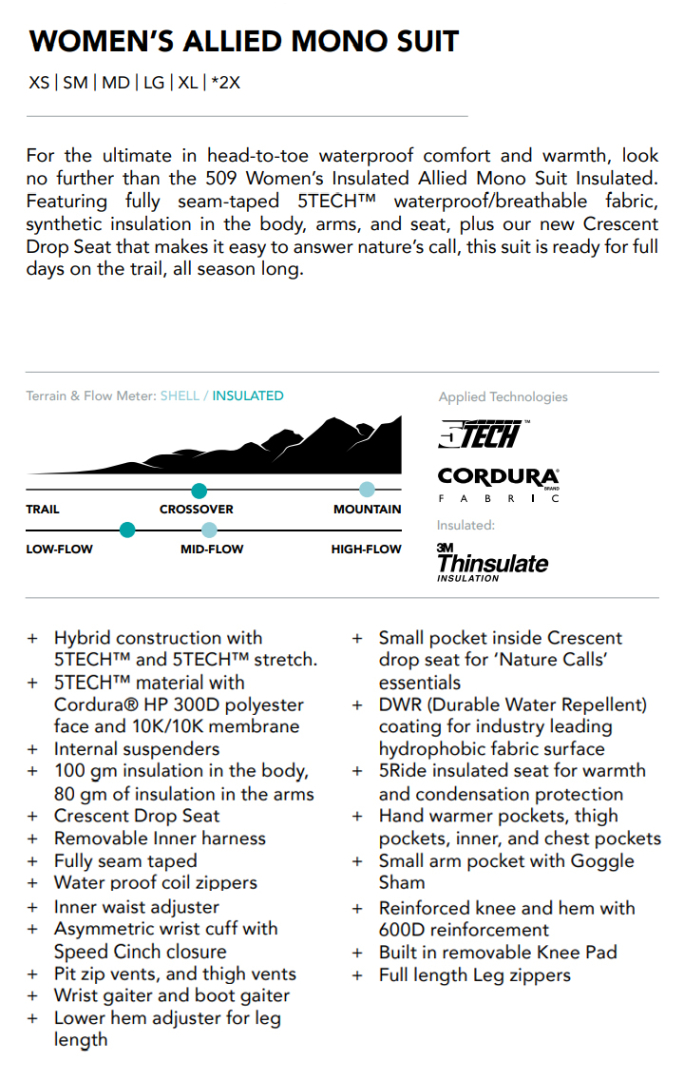 Комбинезон 509 Allied без утеплителя Black, MD