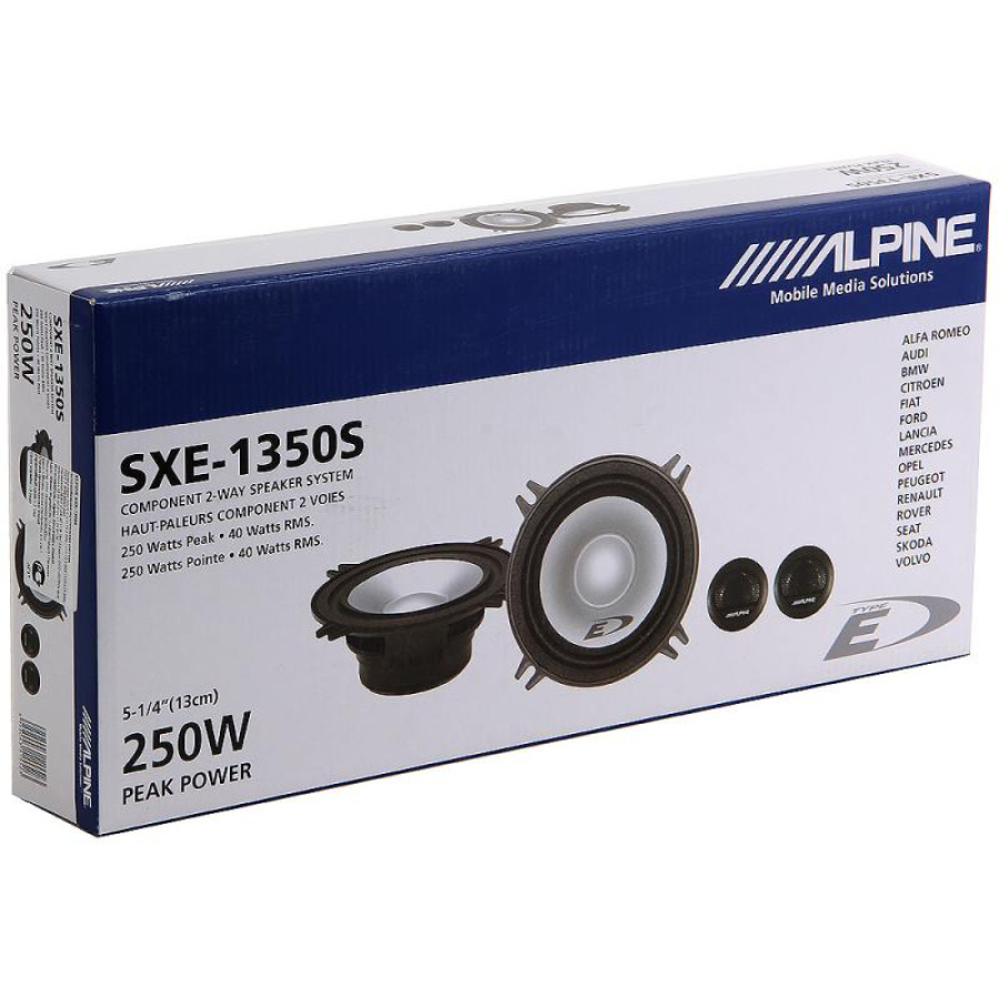 Автомобильная двухполосная компонентная акустика ALPINE SXE-1350S