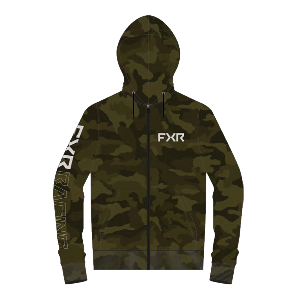Толстовка FXR Clutch Cotton  Army Camo/Grey, 2XL