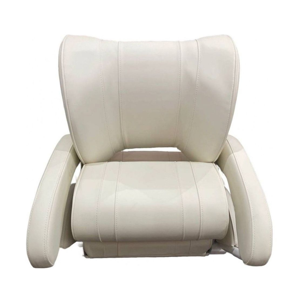 Купить кресло с перекидной спинкой и болстером, обивка белый винил по цене  Низкие цены. Большой выбор. Доставка по всей России. Интернет-магазин в Москве. Только положительные отзывы!