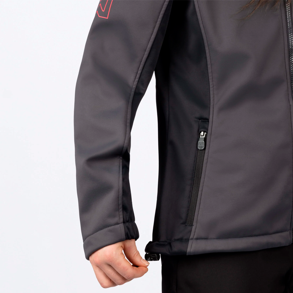 Куртка FXR Pulse Softshell без утеплителя Asphalt/Razz, S