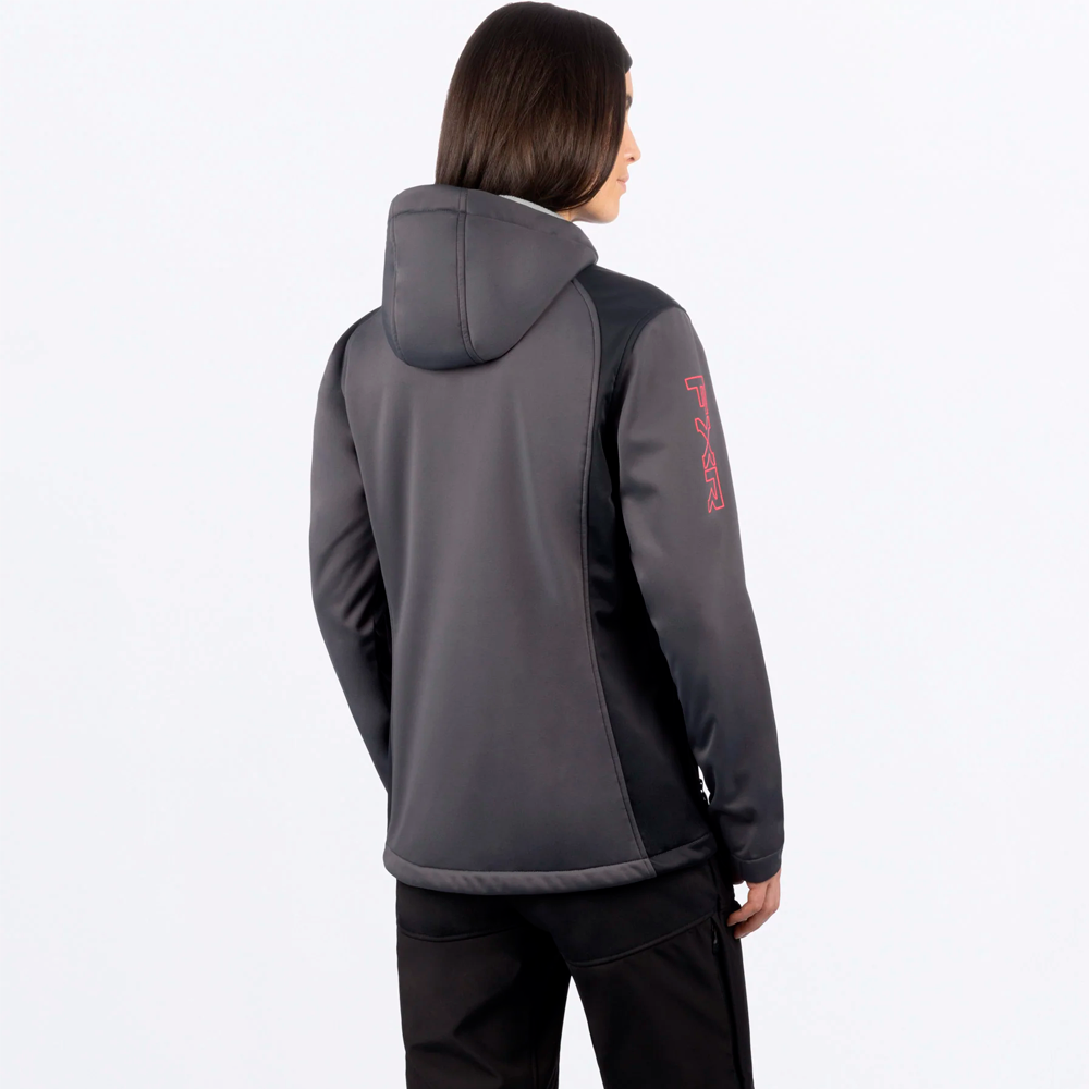 Куртка FXR Pulse Softshell без утеплителя Asphalt/Razz, S