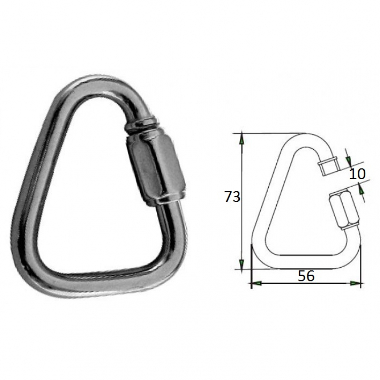 Купить гак-карабин треугольный 8 мм aisi 316 по цене 349 р. Низкие цены. Большой выбор. Доставка по всей России. Интернет-магазин в Москве. Только положительные отзывы!