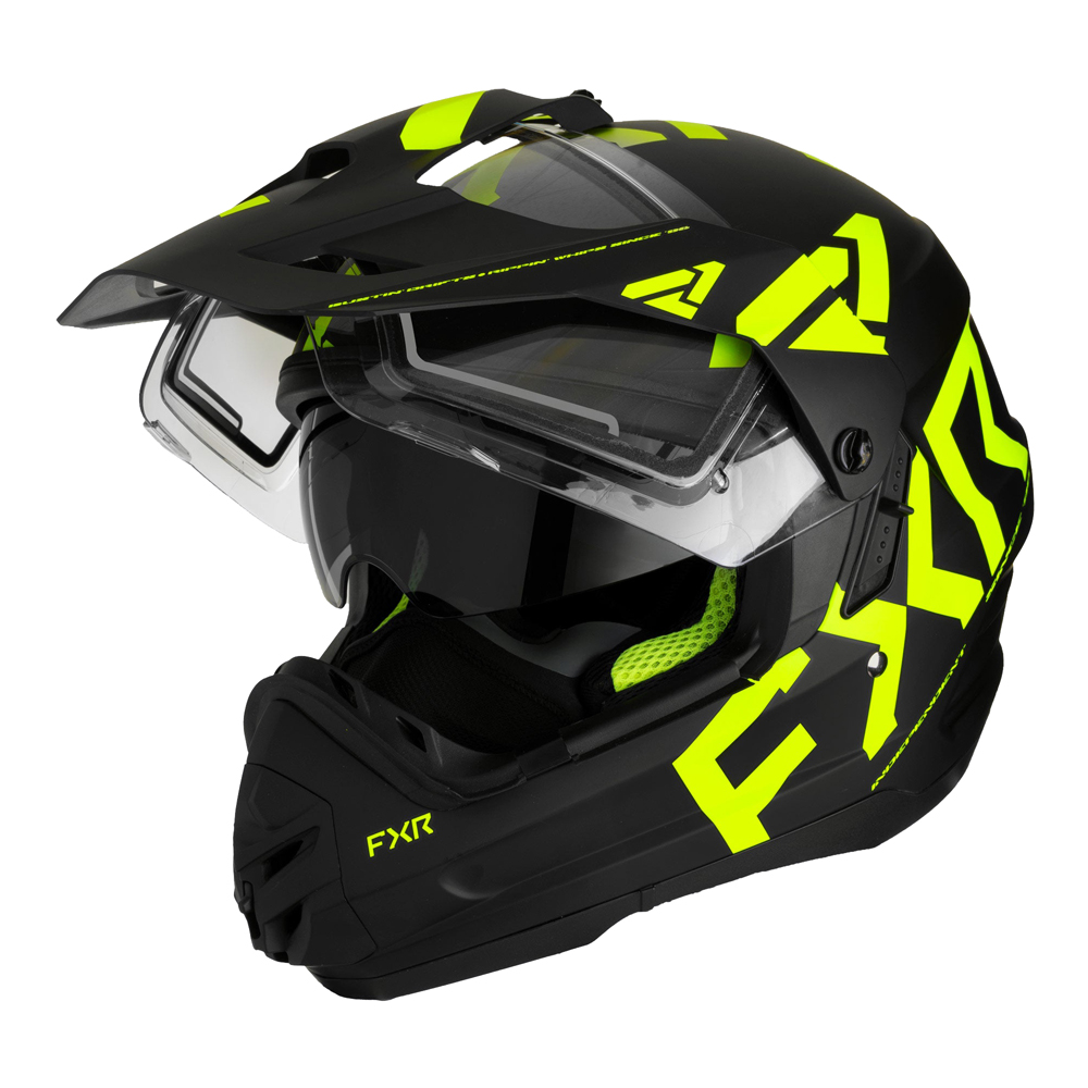 Шлем FXR Torque X Team с подогревом Black/Hi Vis, 2XL