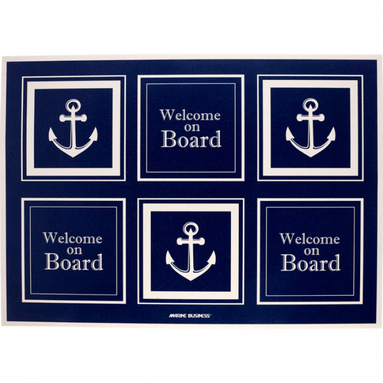 Купить коврик нескользящий welcome on board 70х50 см по цене  Низкие цены. Большой выбор. Доставка по всей России. Интернет-магазин в Москве. Только положительные отзывы!