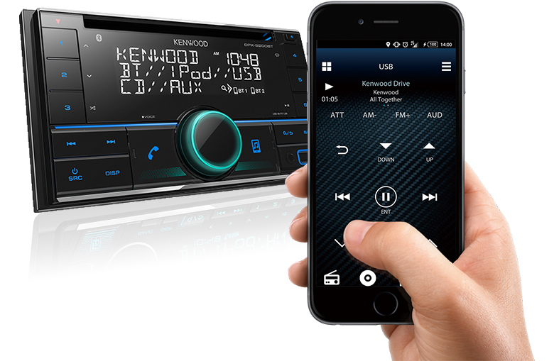 Автомобильный CD-ресивер 2 DIN KENWOOD DPX-5200BT