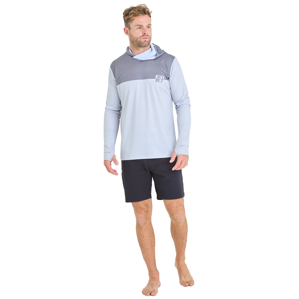 Лайкра с капюшоном JetPilot Venture LS Fishing Grey, M